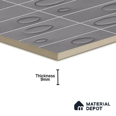 Patterned Wall Tile TL 05750 D Tones Tron Terra 1 ft x 1 ft Ceramic Glossy Finish - 9 mm | Suitable for Living Room, Bedroom, Kitchen, Bathroom | Please Expect a Slight Variation of Pattern