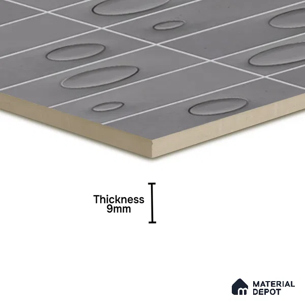 Patterned Wall Tile TL 05750 D Tones Tron Terra 1 ft x 1 ft Ceramic Glossy Finish - 9 mm | Suitable for Living Room, Bedroom, Kitchen, Bathroom | Please Expect a Slight Variation of Pattern