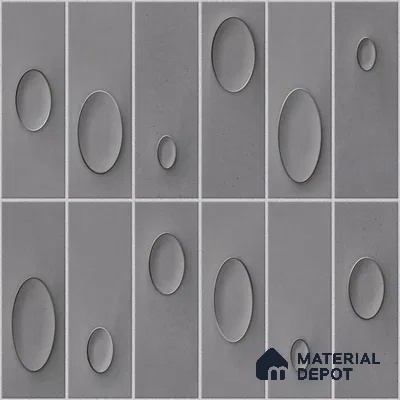 Patterned Wall Tile TL 05750 D Tones Tron Terra 1 ft x 1 ft Ceramic Glossy Finish - 9 mm | Suitable for Living Room, Bedroom, Kitchen, Bathroom | Please Expect a Slight Variation of Pattern