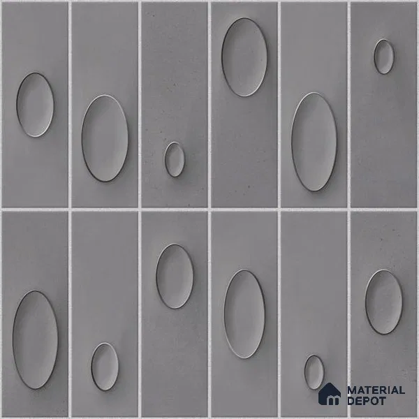 Patterned Wall Tile TL 05750 D Tones Tron Terra 1 ft x 1 ft Ceramic Glossy Finish - 9 mm | Suitable for Living Room, Bedroom, Kitchen, Bathroom | Please Expect a Slight Variation of Pattern