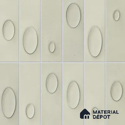 Geometric Wall Tile TL 05750 E Tones Tron Clay 1 ft x 1 ft Ceramic Glossy Finish - 9 mm | Suitable for Living Room, Bedroom, Kitchen, Bathroom | Please Expect a Slight Variation of Pattern (Sample)
