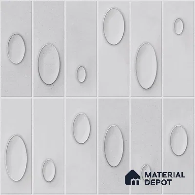 Patterned Wall Tile TL 05750 Tones Tron Titanio 1 ft x 1 ft Ceramic Glossy Finish - 9 mm | Suitable for Living Room, Bedroom, Kitchen, Bathroom | Please Expect a Slight Variation of Pattern