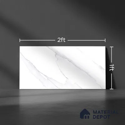 Marble Wall Tile TL 05996 B 7105 D Dark 2 ft x 1 ft Ceramic Glossy Finish - 7.5 mm | Suitable For Kitchen, Bathroom (Sample)