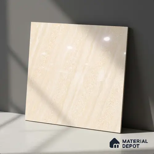 Stone Look Floor Tile TL 09388 B | Glossy Finish 2 ft x 2 ft Vitrified Tile - 8 mm | Suitable For Kitchen, Bathroom, Bedroom & Office