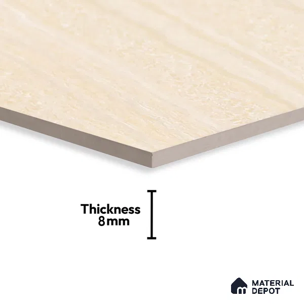 Stone Look Floor Tile TL 09388 B | Glossy Finish 2 ft x 2 ft Vitrified Tile - 8 mm | Suitable For Kitchen, Bathroom, Bedroom & Office
