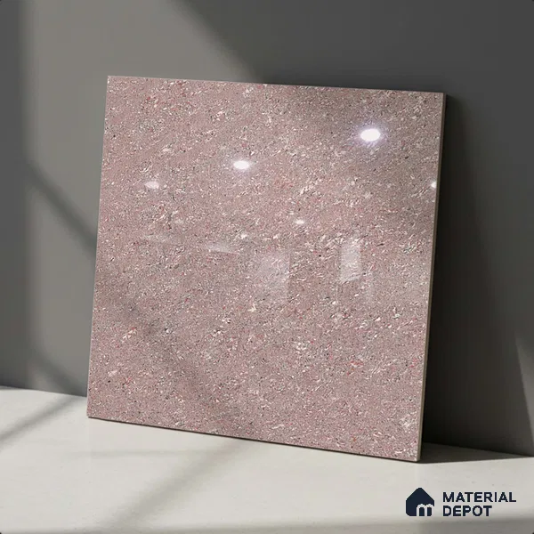 Stone Look Floor Tile TL 09389 B | Glossy Finish 2 ft x 2 ft Vitrified Tile - 8 mm | Suitable For Kitchen, Bathroom, Bedroom & Office
