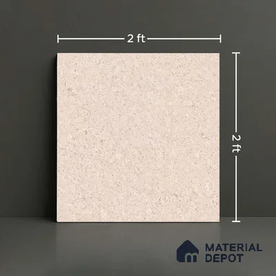 Stone Look Floor Tile TL 09389 C | Glossy Finish 2 ft x 2 ft Vitrified Tile - 8 mm | Suitable For Kitchen, Bathroom, Bedroom & Office