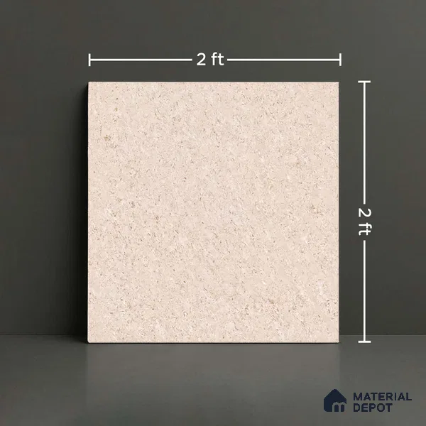 Stone Look Floor Tile TL 09389 C | Glossy Finish 2 ft x 2 ft Vitrified Tile - 8 mm | Suitable For Kitchen, Bathroom, Bedroom & Office