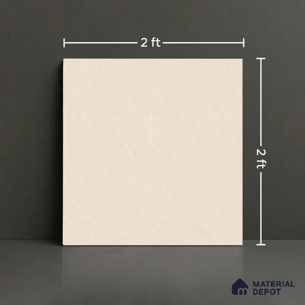 Stone Floor Tile TL 09389 E Silver Gold 2 ft x 2 ft Glossy Finish Vitrified Tile - 8 mm | Suitable For Bathroom, Terrace & Balcony