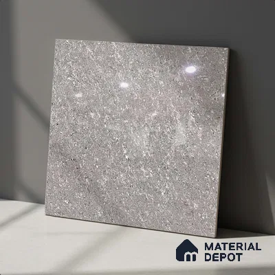 Stone Look Floor Tile TL 09389 | Glossy Finish 2 ft x 2 ft Vitrified Tile - 8 mm | Suitable For Kitchen, Bathroom, Bedroom & Office