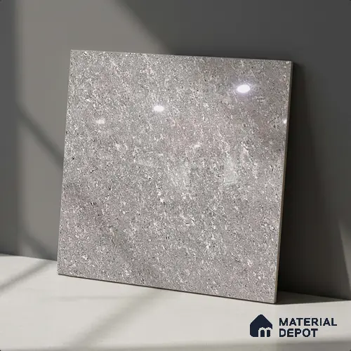 Stone Look Floor Tile TL 09389 | Glossy Finish 2 ft x 2 ft Vitrified Tile - 8 mm | Suitable For Kitchen, Bathroom, Bedroom & Office