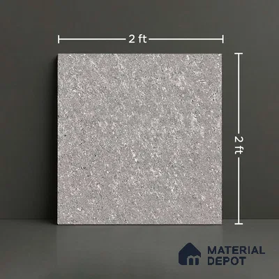 Stone Look Floor Tile TL 09389 | Glossy Finish 2 ft x 2 ft Vitrified Tile - 8 mm | Suitable For Kitchen, Bathroom, Bedroom & Office