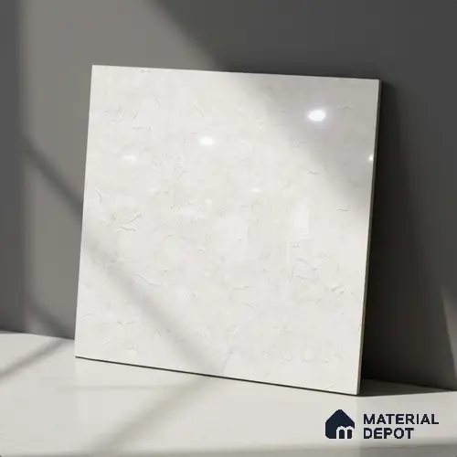 Marble Look Floor Tile TL 09390 C | Glossy Finish 2 ft x 2 ft Vitrified Tile - 8 mm | Suitable For Kitchen, Bathroom, Bedroom & Office