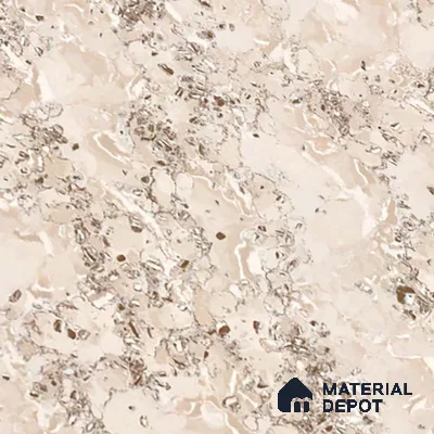 Marble Look Floor Tile TL 09390 D | Glossy Finish 2 ft x 2 ft Vitrified Tile - 8 mm | Suitable For Kitchen, Bathroom, Bedroom & Office