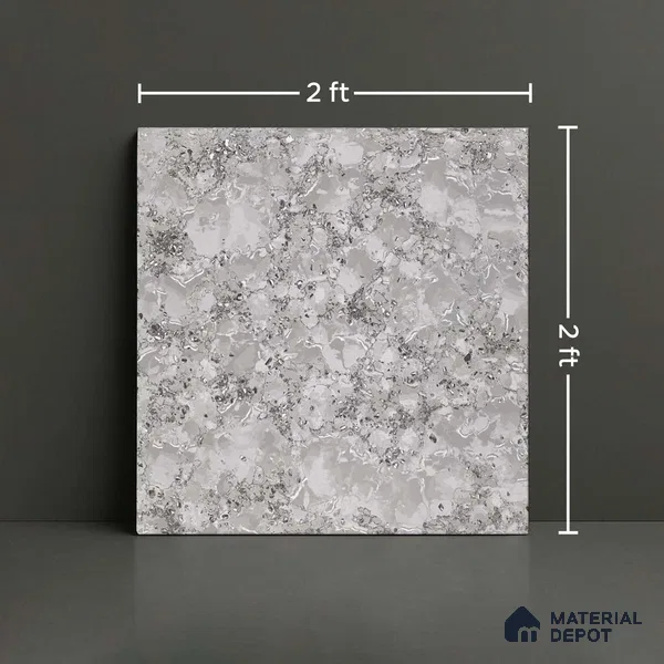 Marble Look Floor Tile TL 09390 | Glossy Finish 2 ft x 2 ft Vitrified Tile - 8 mm | Suitable For Kitchen, Bathroom, Bedroom & Office