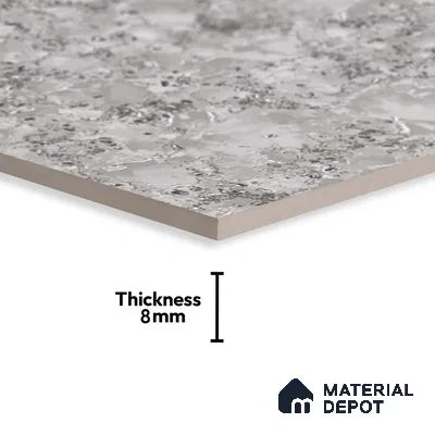 Marble Look Floor Tile TL 09390 | Glossy Finish 2 ft x 2 ft Vitrified Tile - 8 mm | Suitable For Kitchen, Bathroom, Bedroom & Office