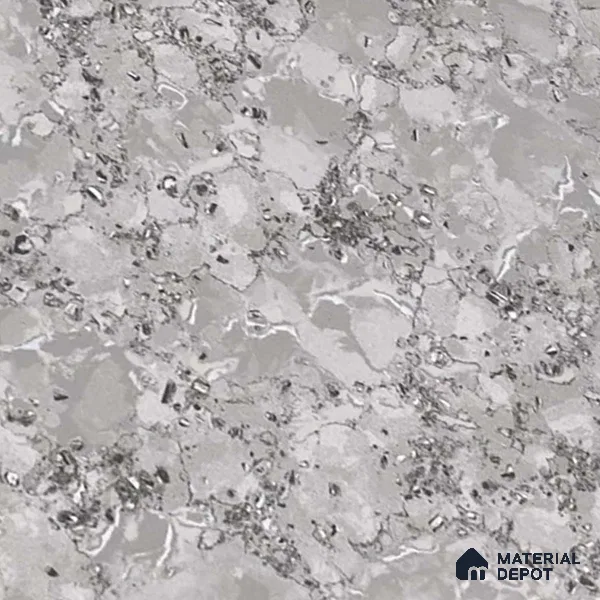 Marble Look Floor Tile TL 09390 | Glossy Finish 2 ft x 2 ft Vitrified Tile - 8 mm | Suitable For Kitchen, Bathroom, Bedroom & Office