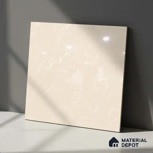 Marble Look Floor Tile TL 09392 | Glossy Finish 2 ft x 2 ft Vitrified Tile - 7 mm | Suitable For Kitchen, Bathroom, Bedroom & Office