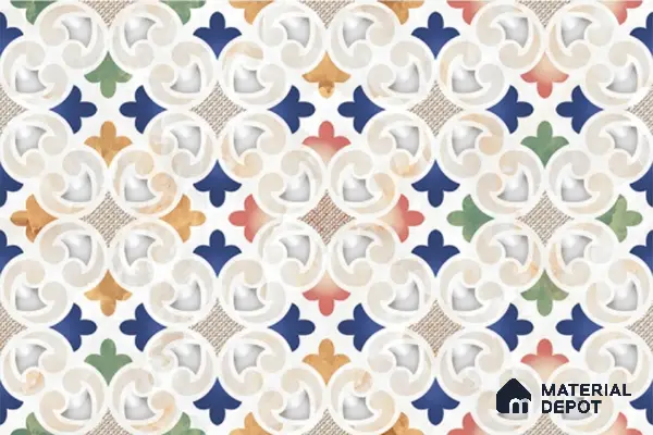 Highlighter Look Wall Tile TL 08840 B | Glossy Finish 18 x 12 inch Ceramic Tile - 7 mm | Suitable For Kitchen & Bathroom