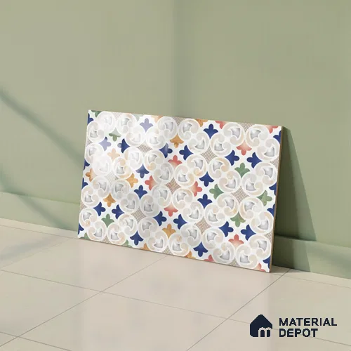 Highlighter Look Wall Tile TL 08840 B | Glossy Finish 18 x 12 inch Ceramic Tile - 7 mm | Suitable For Kitchen & Bathroom