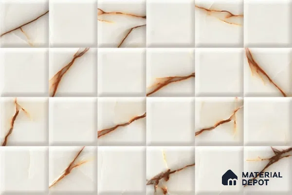 Highlighter Look Wall Tile TL 08849 B | Glossy Finish 18 x 12 inch Ceramic Tile - 7 mm | Suitable For Kitchen & Bathroom