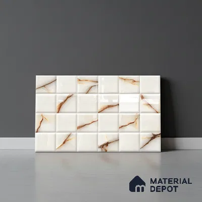 Highlighter Look Wall Tile TL 08849 B | Glossy Finish 18 x 12 inch Ceramic Tile - 7 mm | Suitable For Kitchen & Bathroom