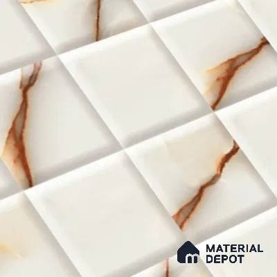 Highlighter Look Wall Tile TL 08849 B | Glossy Finish 18 x 12 inch Ceramic Tile - 7 mm | Suitable For Kitchen & Bathroom
