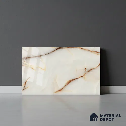Marble Look Wall Tile TL 08849 C | Glossy Finish 18 x 12 inch Ceramic Tile - 7 mm | Suitable For Kitchen & Bathroom