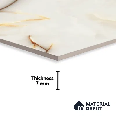 Marble Look Wall Tile TL 08849 C | Glossy Finish 18 x 12 inch Ceramic Tile - 7 mm | Suitable For Kitchen & Bathroom