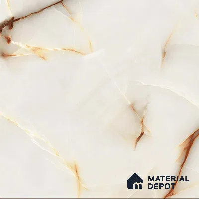 Marble Look Floor Tile TL 08849 D | Matte Finish 12 x 12 inch Ceramic Tile - 7 mm | Suitable For Kitchen, Bathroom, Bedroom & Office