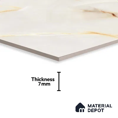 Marble Look Floor Tile TL 08849 D | Matte Finish 12 x 12 inch Ceramic Tile - 7 mm | Suitable For Kitchen, Bathroom, Bedroom & Office