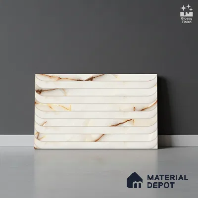 Highlighter Look Wall Tile TL 08849 | Glossy Finish 18 x 12 inch Ceramic Tile - 7 mm | Suitable For Kitchen & Bathroom