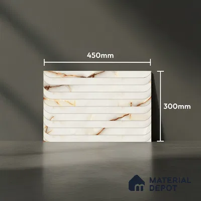 Highlighter Look Wall Tile TL 08849 | Glossy Finish 18 x 12 inch Ceramic Tile - 7 mm | Suitable For Kitchen & Bathroom