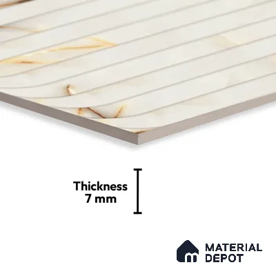 Highlighter Look Wall Tile TL 08849 | Glossy Finish 18 x 12 inch Ceramic Tile - 7 mm | Suitable For Kitchen & Bathroom
