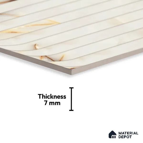 Highlighter Look Wall Tile TL 08849 | Glossy Finish 18 x 12 inch Ceramic Tile - 7 mm | Suitable For Kitchen & Bathroom