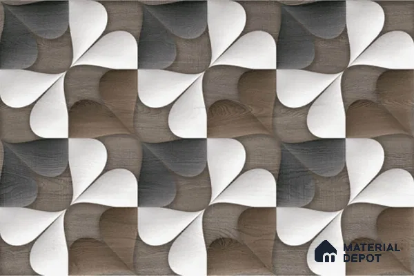 Highlighter Look Wall Tile TL 08842 B | Glossy Finish 18 x 12 inch Ceramic Tile - 7 mm | Suitable For Kitchen & Bathroom