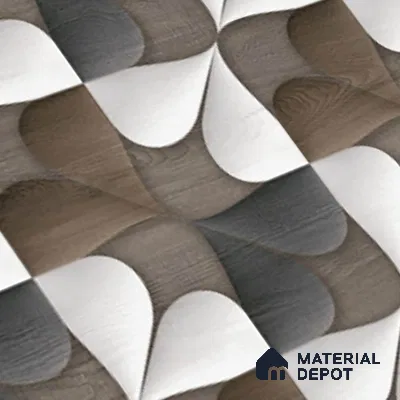 Highlighter Look Wall Tile TL 08842 B | Glossy Finish 18 x 12 inch Ceramic Tile - 7 mm | Suitable For Kitchen & Bathroom