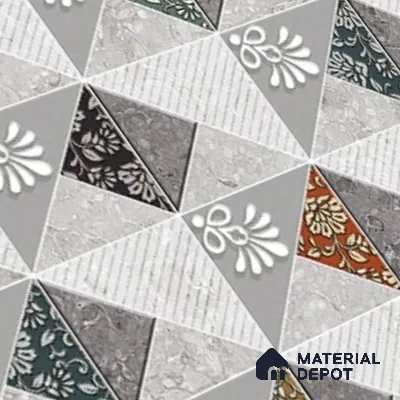 Highlighter Look Wall Tile TL 08848 B | Glossy Finish 18 x 12 inch Ceramic Tile - 7 mm | Suitable For Kitchen & Bathroom