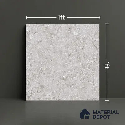 Stone Look Floor Tile TL 08848 D | Matte Finish 12 x 12 inch Ceramic Tile - 7 mm | Suitable For Kitchen, Bathroom, Bedroom & Office