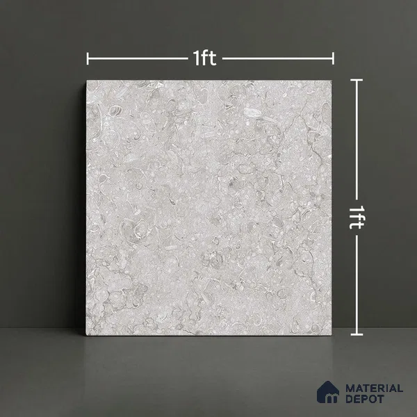 Stone Look Floor Tile TL 08848 D | Matte Finish 12 x 12 inch Ceramic Tile - 7 mm | Suitable For Kitchen, Bathroom, Bedroom & Office