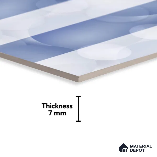 Highlighter Look Wall Tile TL 08856 B | Glossy Finish 18 x 12 inch Ceramic Tile - 7 mm | Suitable For Kitchen & Bathroom