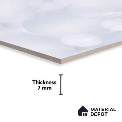 Patterned Look Wall Tile TL 08856 C | Glossy Finish 18 x 12 inch Ceramic Tile - 7 mm | Suitable For Kitchen & Bathroom