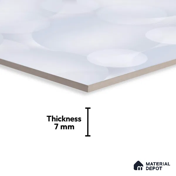 Patterned Look Wall Tile TL 08856 C | Glossy Finish 18 x 12 inch Ceramic Tile - 7 mm | Suitable For Kitchen & Bathroom