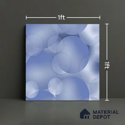 Patterned Look Floor Tile TL 08856 D | Matte Finish 12 x 12 inch Ceramic Tile - 7 mm | Suitable For Kitchen, Bathroom, Bedroom & Office | Please Expect a Slight Variation of Pattern