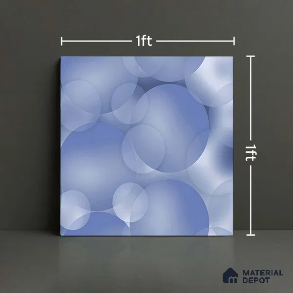 Patterned Look Floor Tile TL 08856 D | Matte Finish 12 x 12 inch Ceramic Tile - 7 mm | Suitable For Kitchen, Bathroom, Bedroom & Office | Please Expect a Slight Variation of Pattern