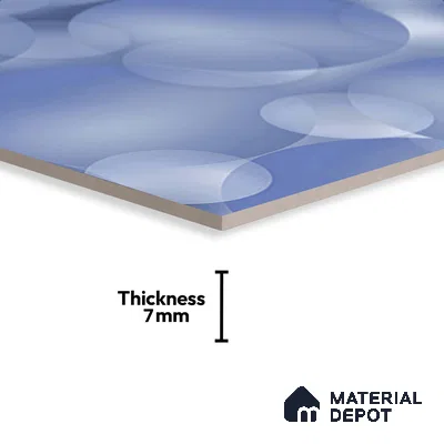 Patterned Look Floor Tile TL 08856 D | Matte Finish 12 x 12 inch Ceramic Tile - 7 mm | Suitable For Kitchen, Bathroom, Bedroom & Office | Please Expect a Slight Variation of Pattern