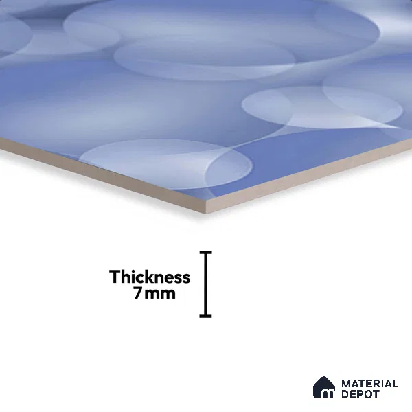 Patterned Look Floor Tile TL 08856 D | Matte Finish 12 x 12 inch Ceramic Tile - 7 mm | Suitable For Kitchen, Bathroom, Bedroom & Office | Please Expect a Slight Variation of Pattern