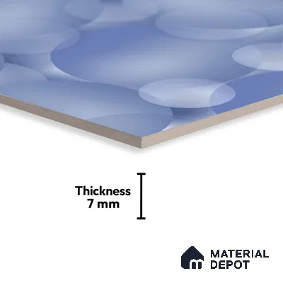 Patterned Look Wall Tile TL 08856 | Glossy Finish 18 x 12 inch Ceramic Tile - 7 mm | Suitable For Kitchen & Bathroom