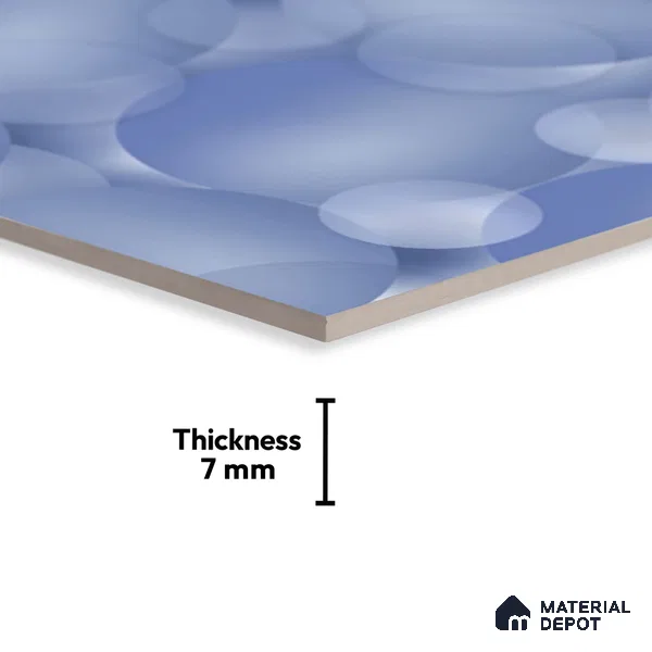 Patterned Look Wall Tile TL 08856 | Glossy Finish 18 x 12 inch Ceramic Tile - 7 mm | Suitable For Kitchen & Bathroom