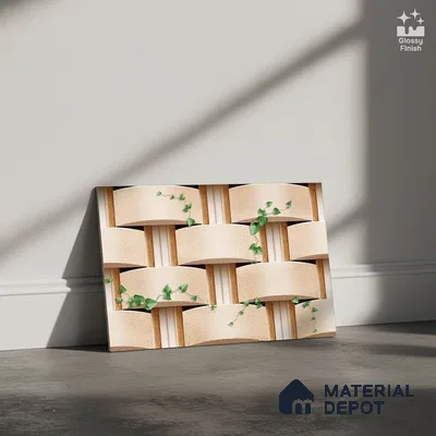 Patterned Look Wall Tile TL 08872 B | Glossy Finish 18 x 12 inch Ceramic Tile - 7 mm | Suitable For Kitchen & Bathroom